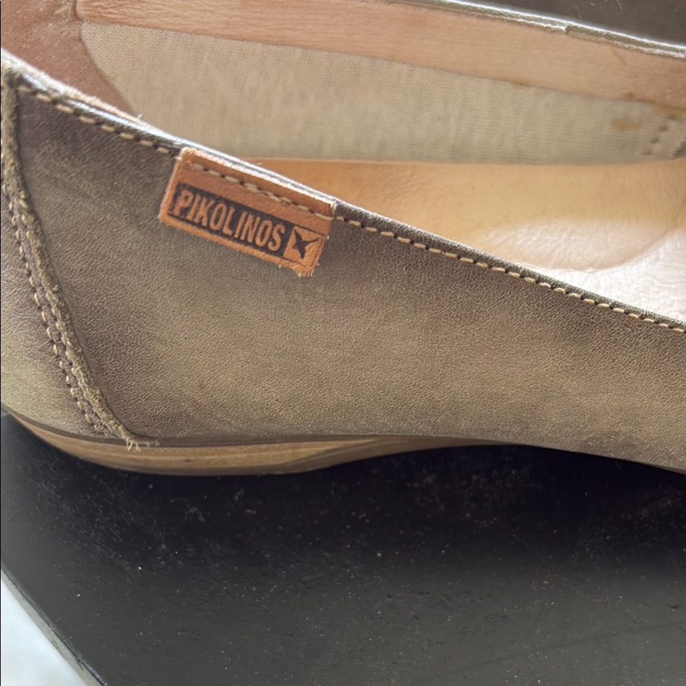 Brown Leather Women's Loafers - Picture 3 of 4